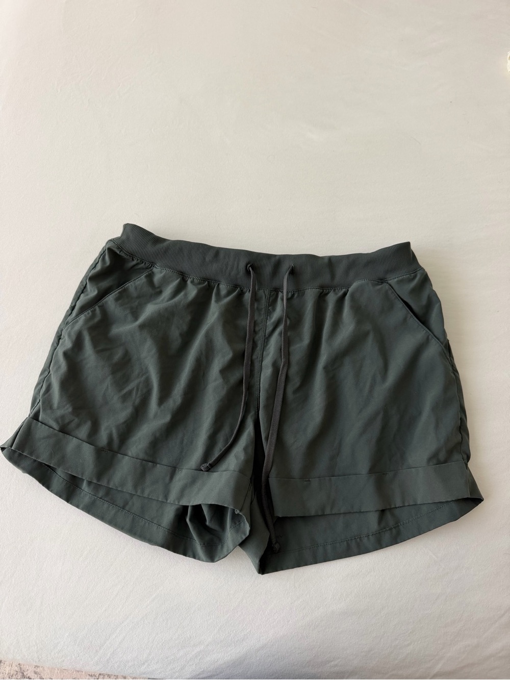 Zella Women's Dark Olive Athletic Drawstring Shorts